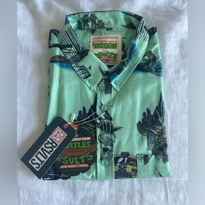 NWT Teenage Mutant Ninja Turtles Button Down